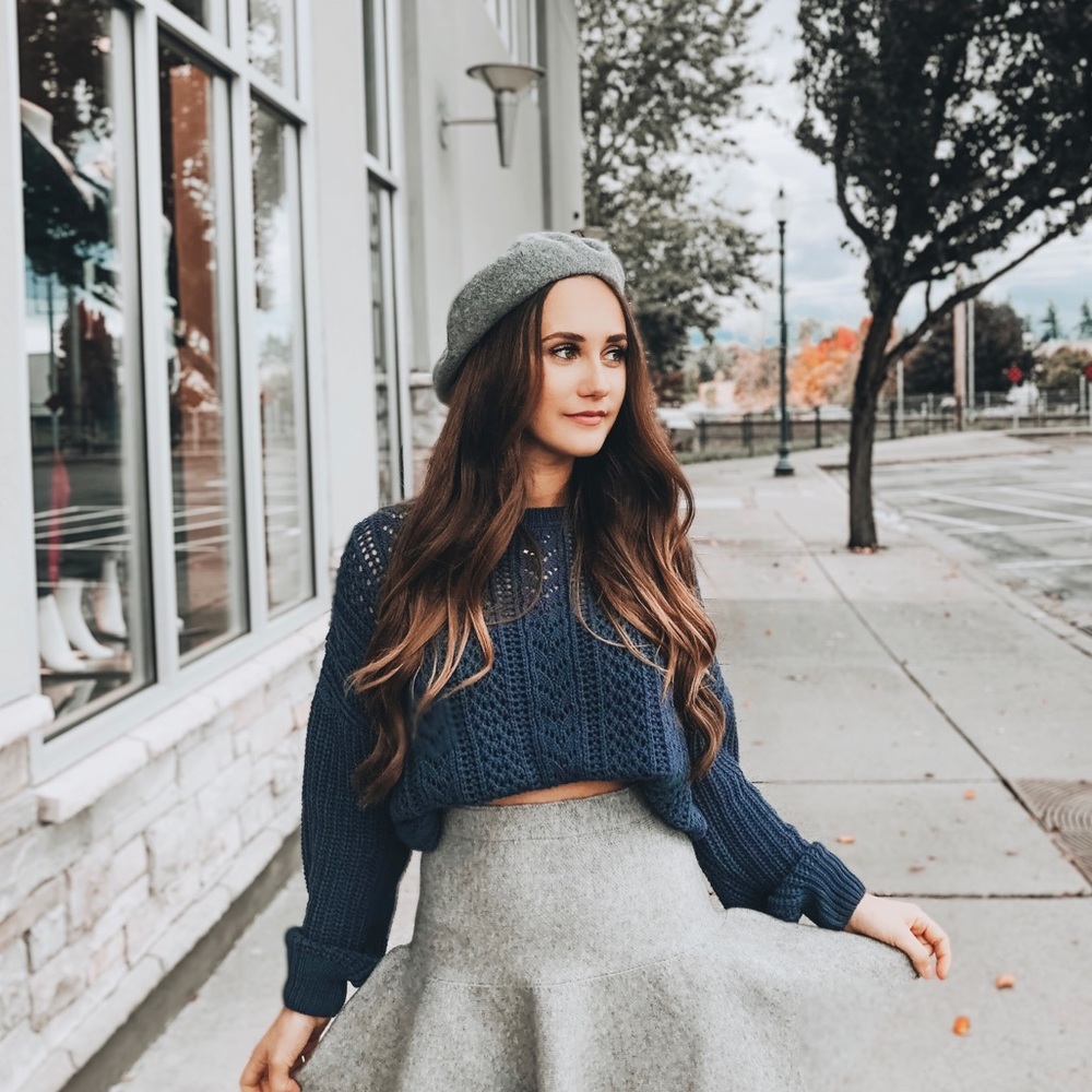 Navy sweater